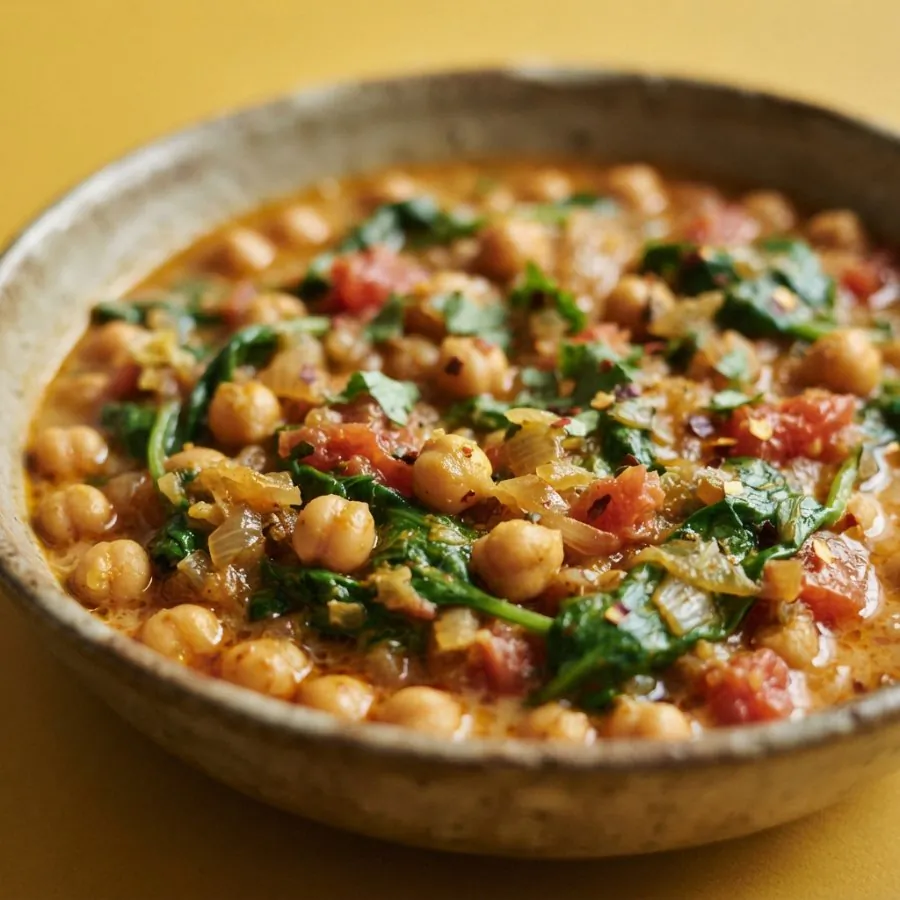 Chickpea and spinach curry, photo 2