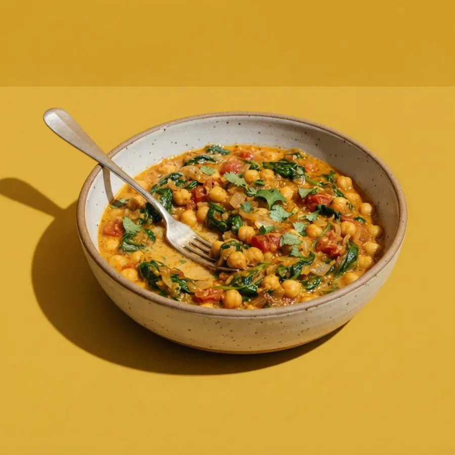 Chickpea and spinach curry, photo 3