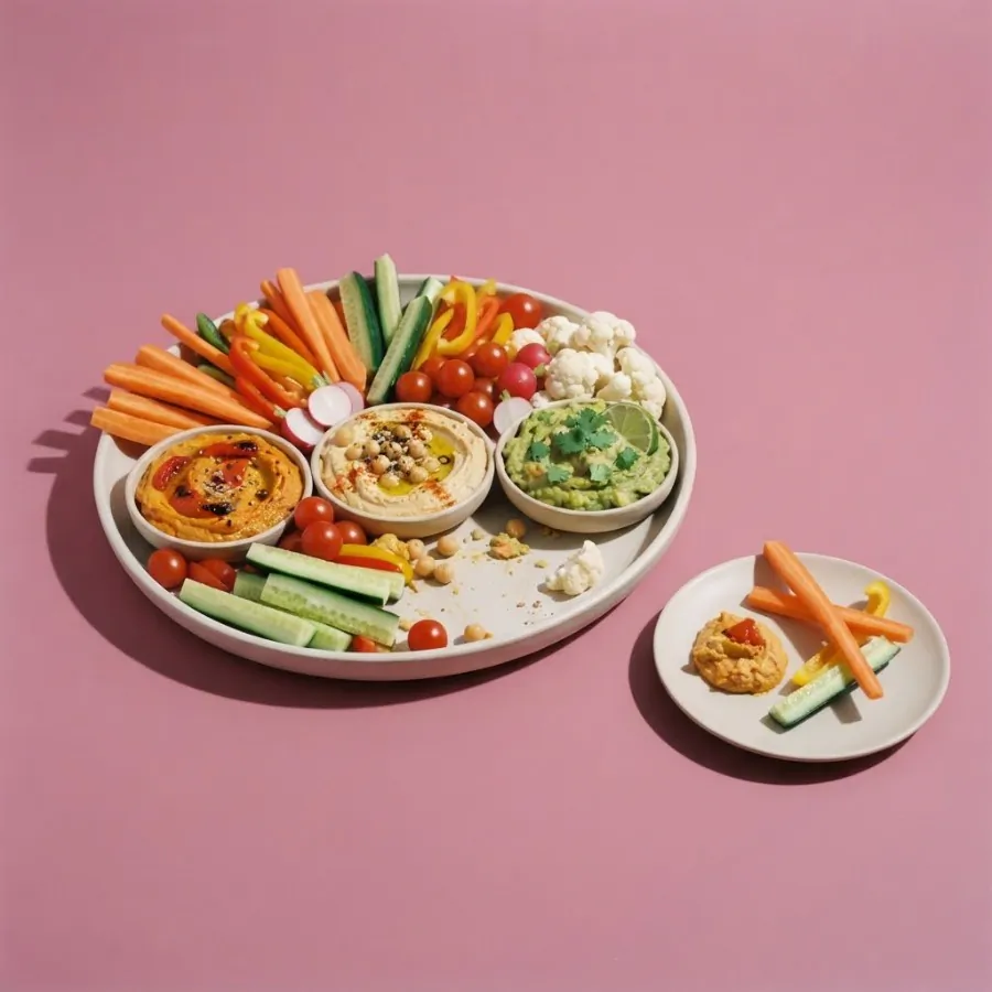Crudités with three dips, photo 3