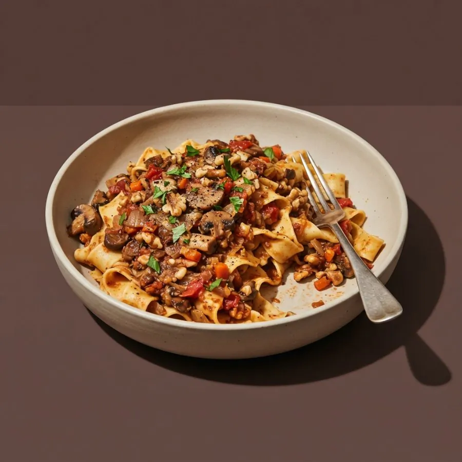 Pâtes au ragù de champignons et de noix, photo 3