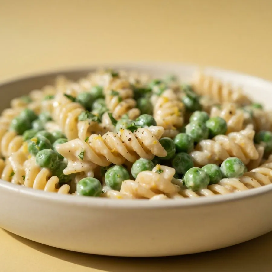 Pasta cremosa al limone e piselli, foto 2