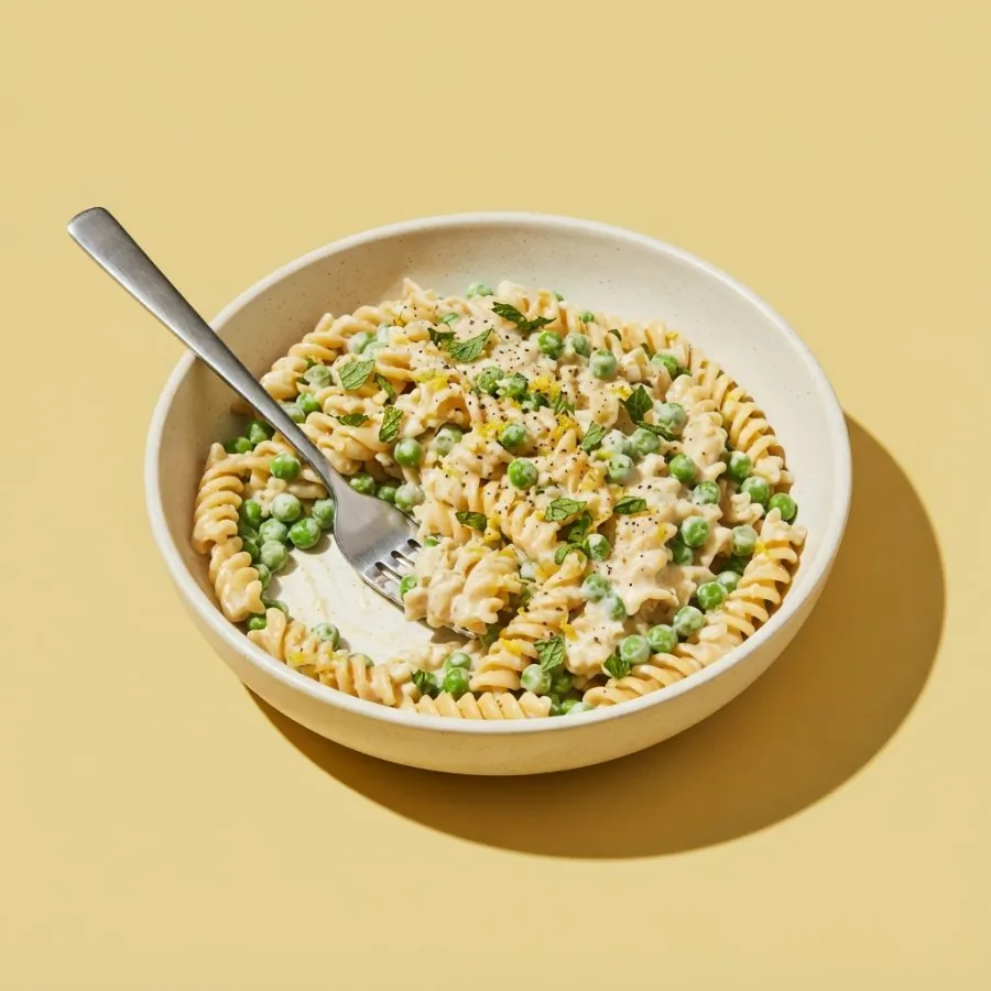 Pasta cremosa al limone e piselli, foto 3
