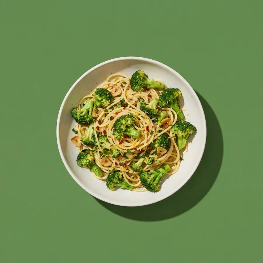 Broccoli, lemon and chilli pasta