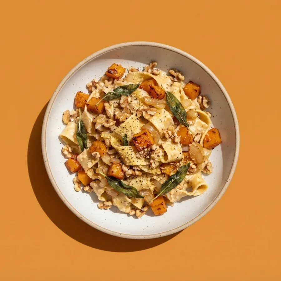 Roast squash and sage pasta