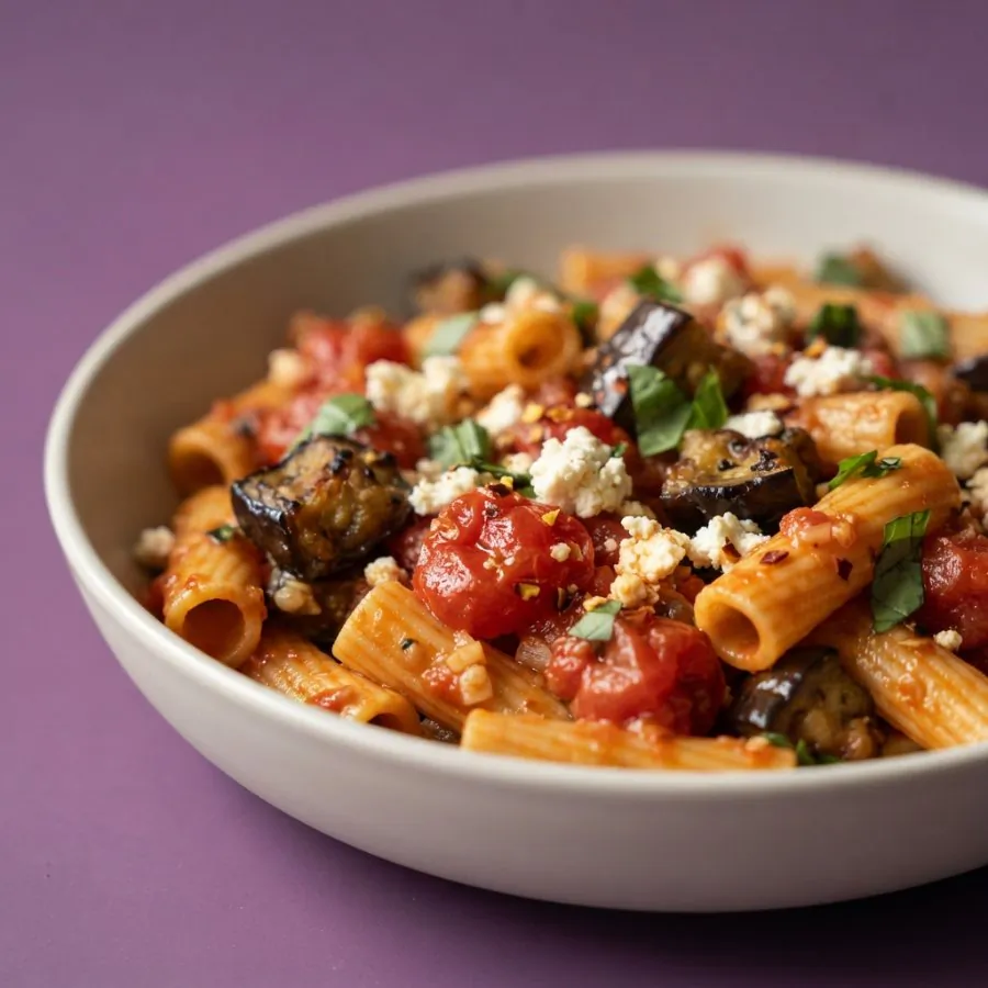 Pasta con melanzane e pomodoro, foto 2