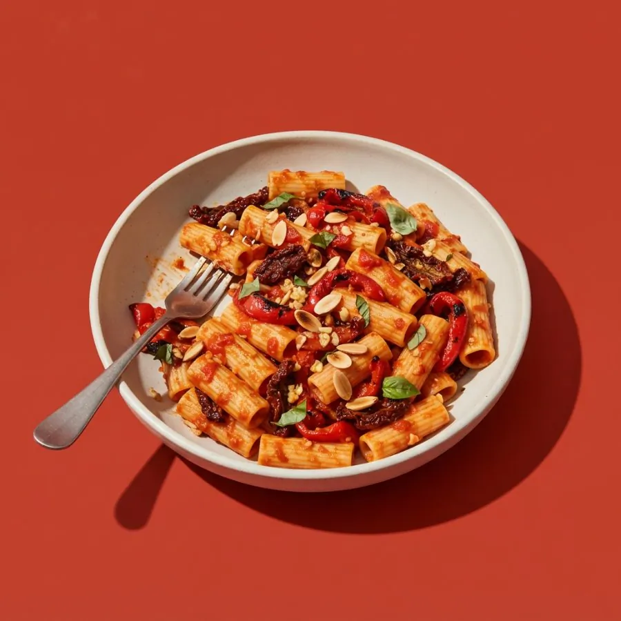 Red pepper and sun-dried tomato pasta, photo 3