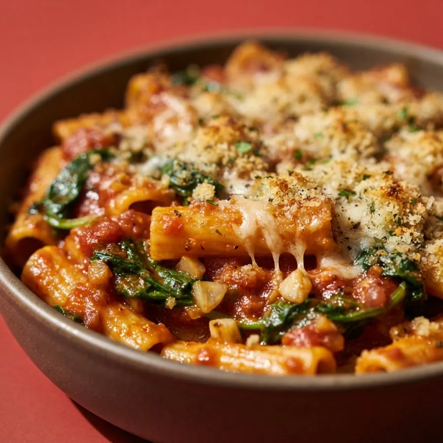 Tomato and spinach pasta bake, photo 2