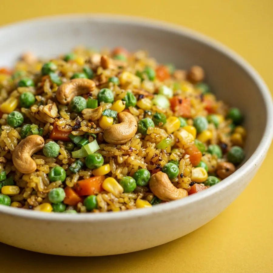 Vegetable fried rice with cashews, photo 2