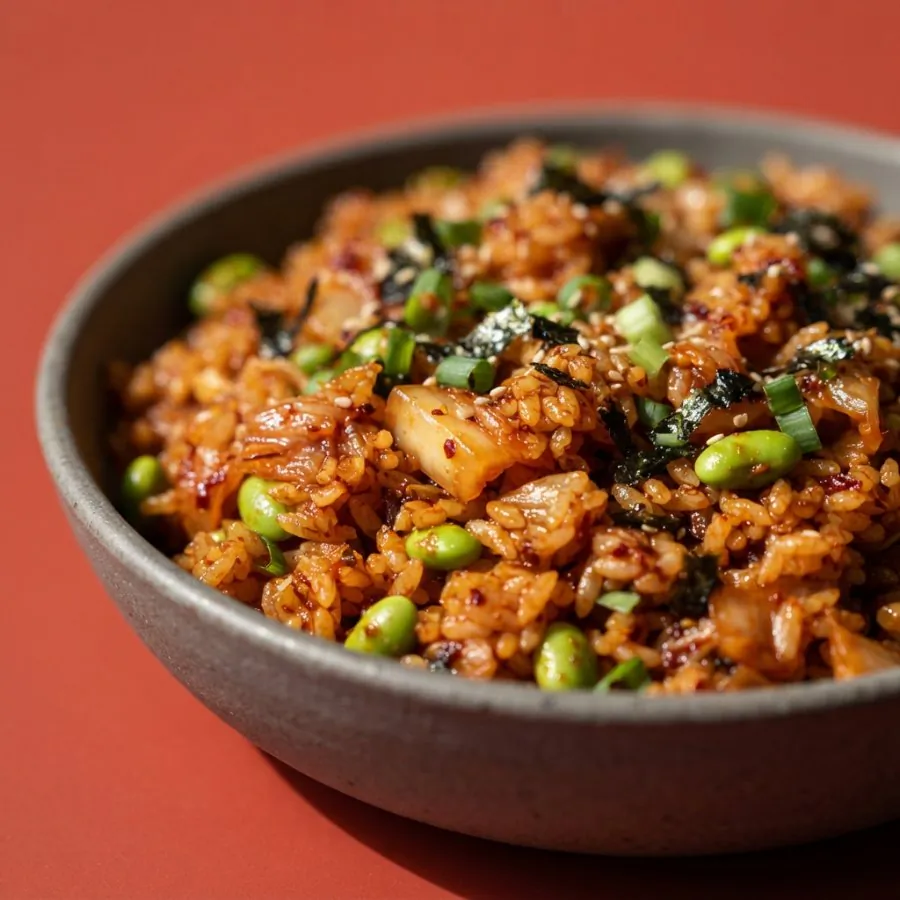 Kimchi fried rice with edamame, photo 2