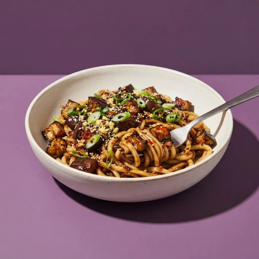 Miso aubergine noodles, photo 3
