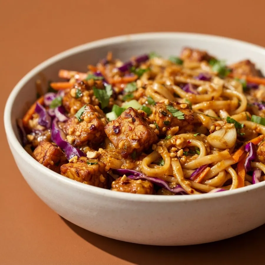 Satay noodles with tempeh, photo 2