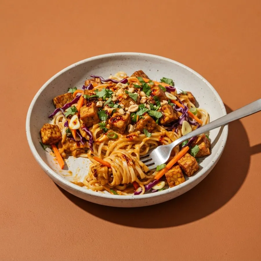 Satay noodles with tempeh, photo 3