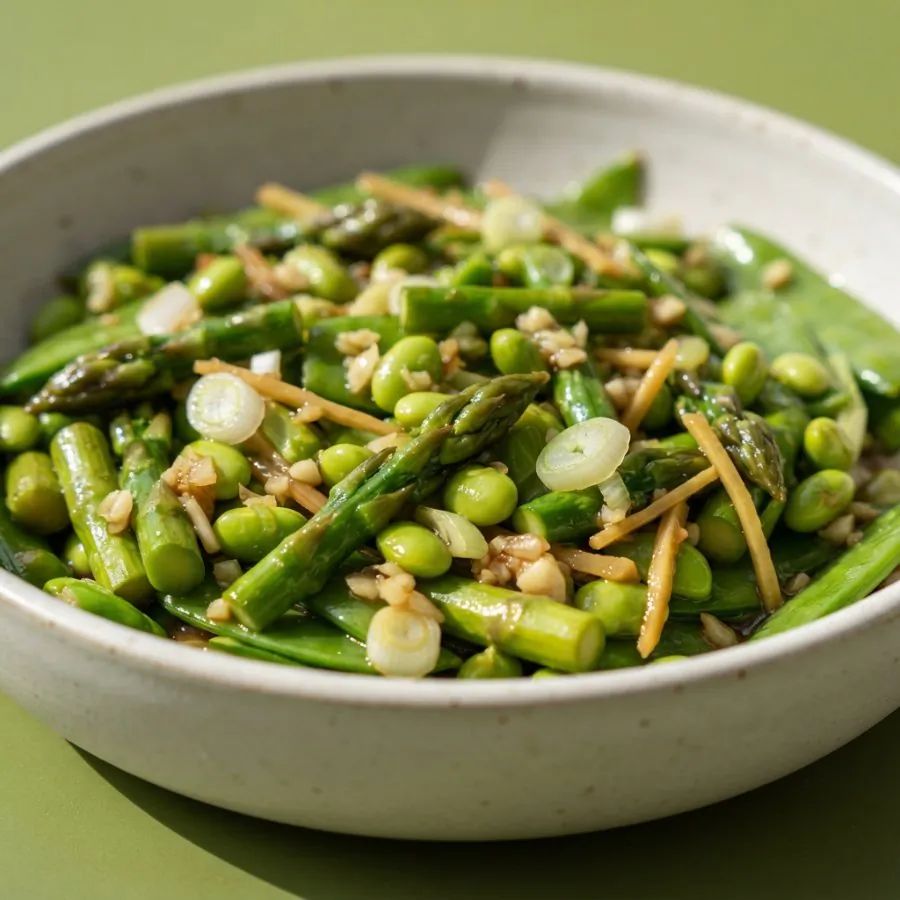 Asparagus and edamame stir-fry, photo 2