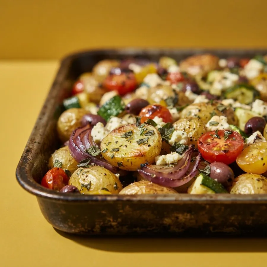 Teglia di patate al limone e origano con feta, foto 2