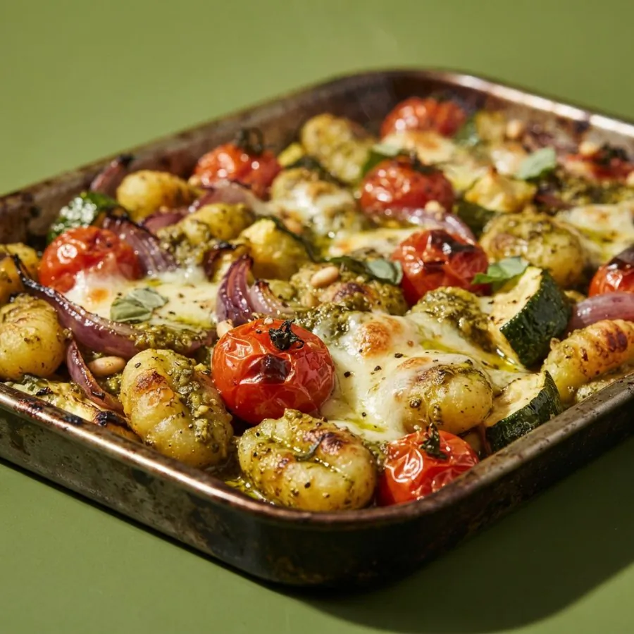 Pesto gnocchi traybake, photo 2