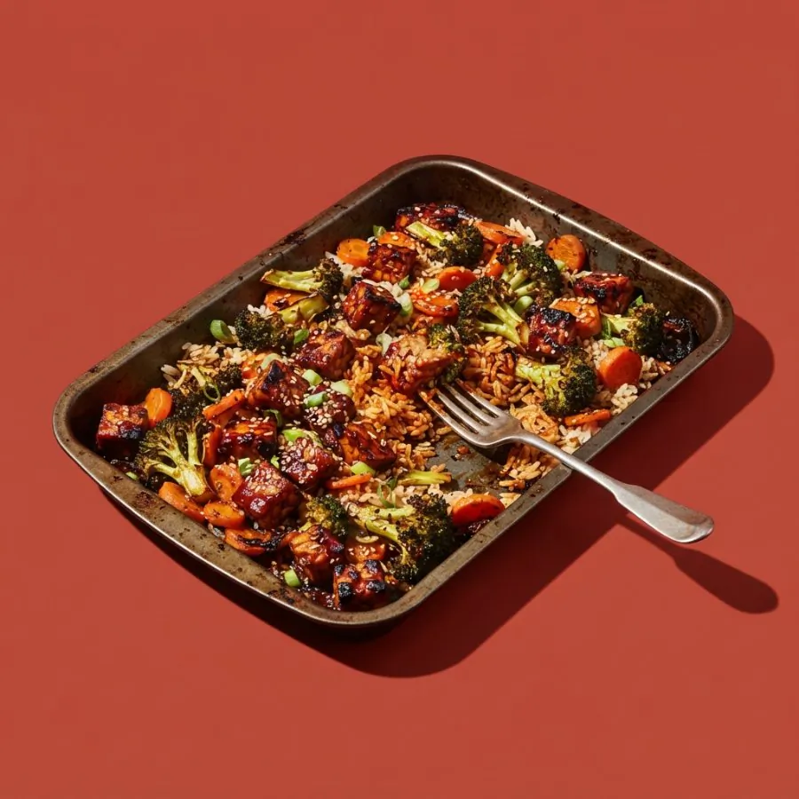 Gochujang tempeh and broccoli traybake, photo 3