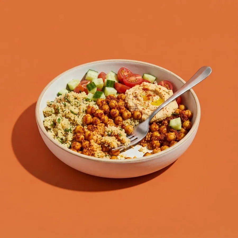 Harissa chickpea and couscous bowl, photo 3