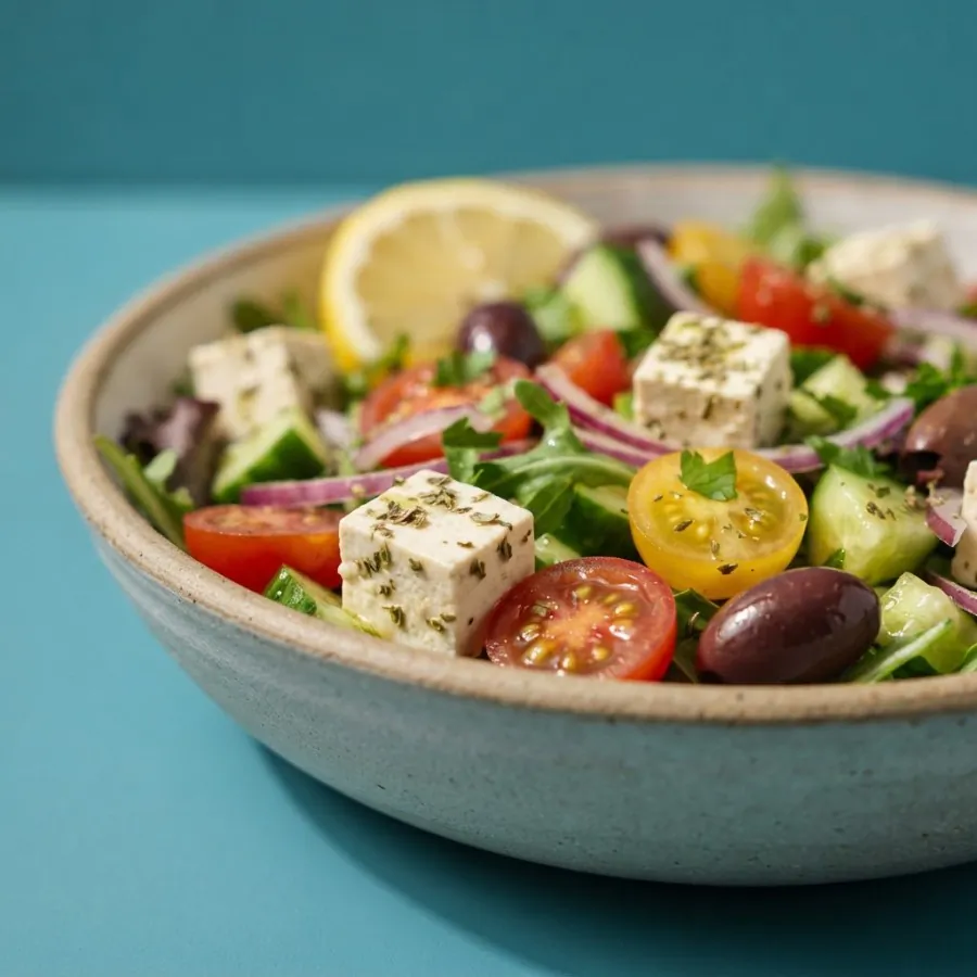 Salade à la grecque au tofu façon feta, photo 2