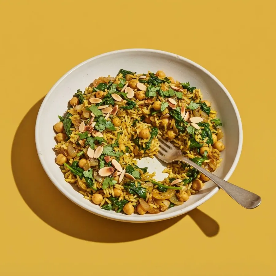 One-pot spinach and chickpea pilaf, photo 3
