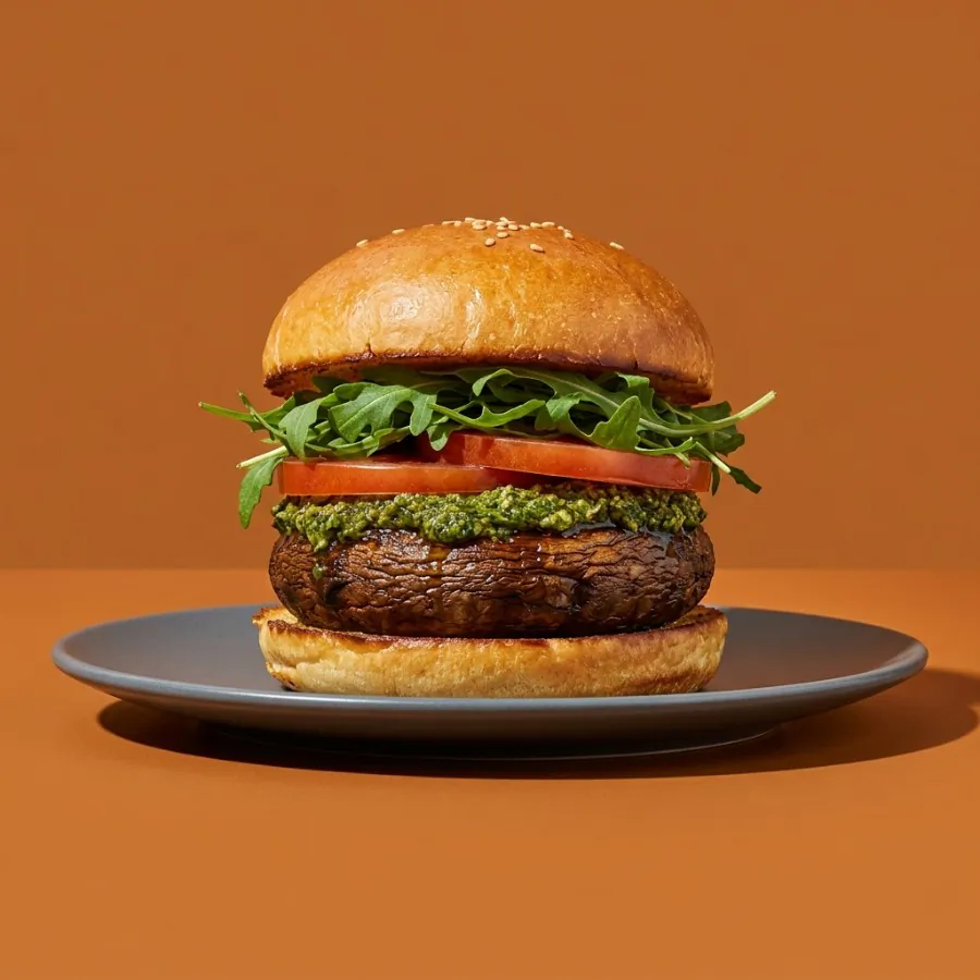 Portobello mushroom burgers with pesto, photo 3