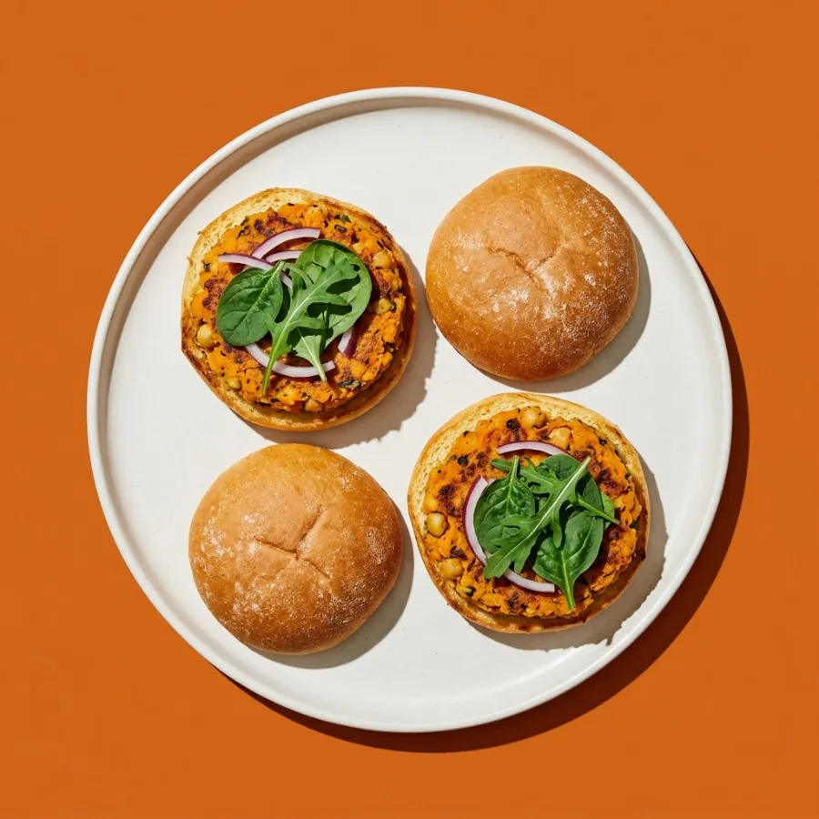 Sweet potato and chickpea burgers