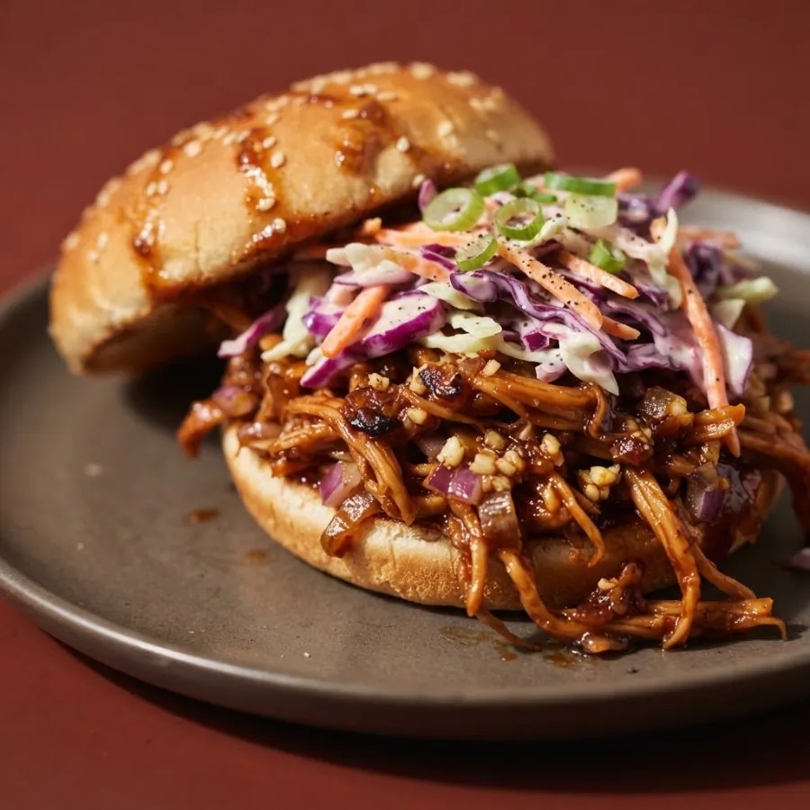 BBQ jackfruit buns with slaw, photo 2