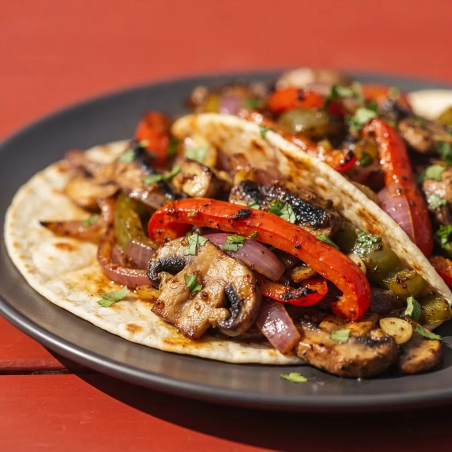 Fajitas di peperoni e funghi, foto 2