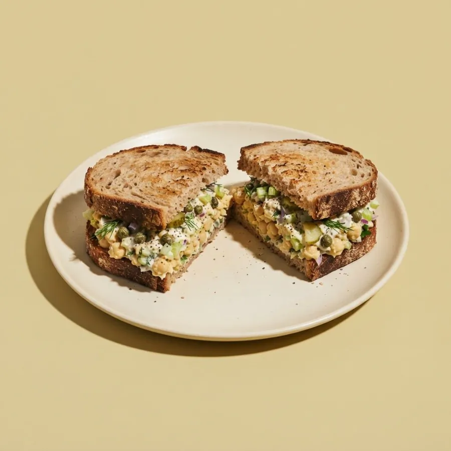 Smashed chickpea and caper sandwiches, photo 3