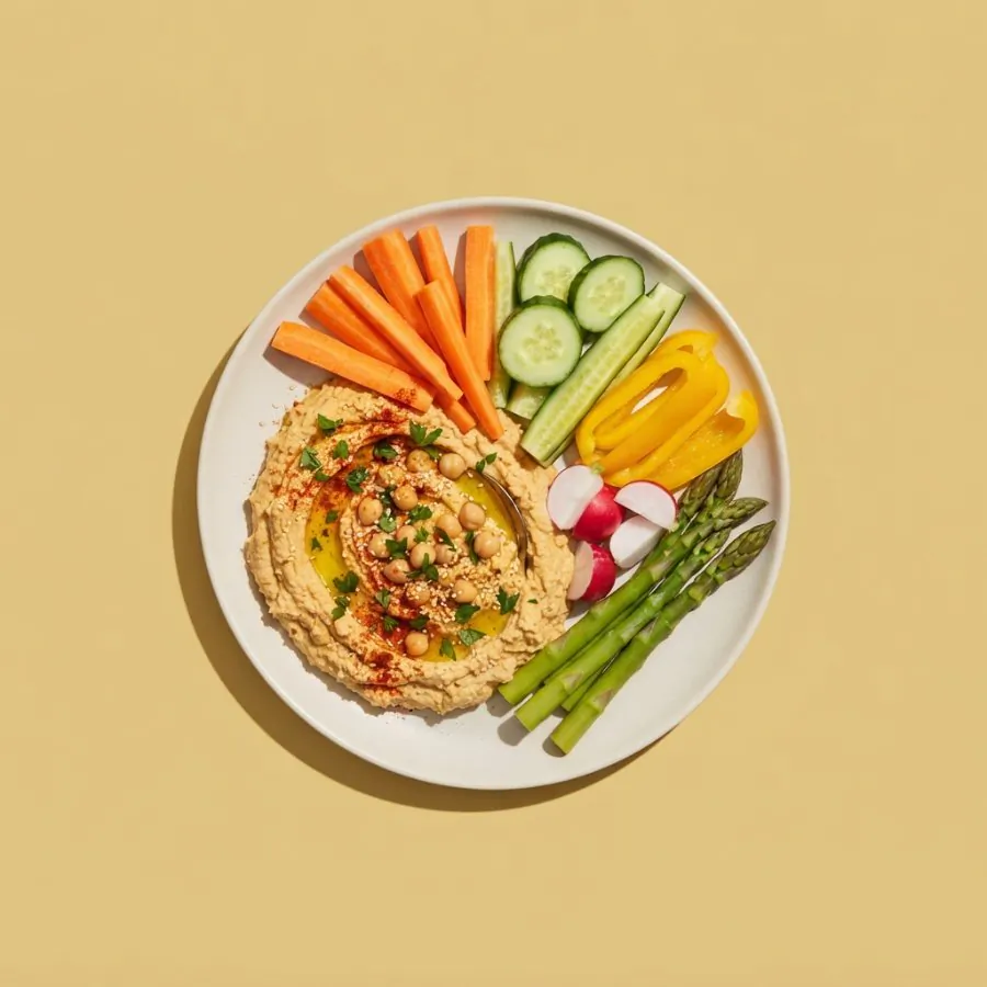 Hummus and crudités