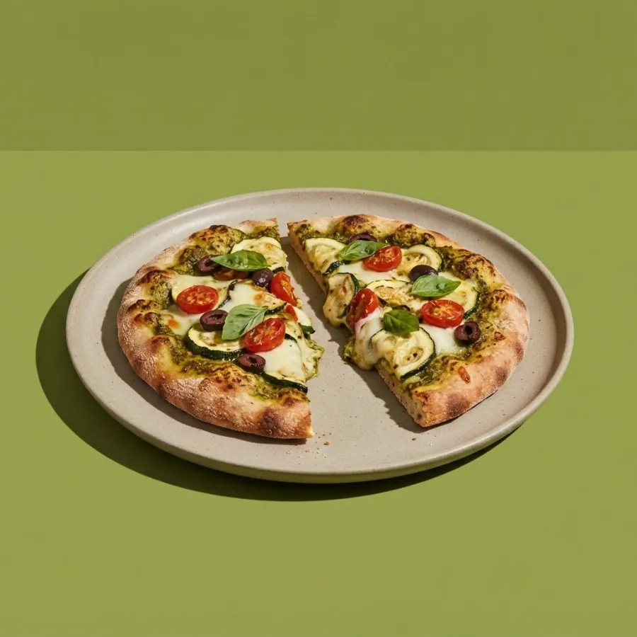 Courgette and pesto flatbread pizzas, photo 3