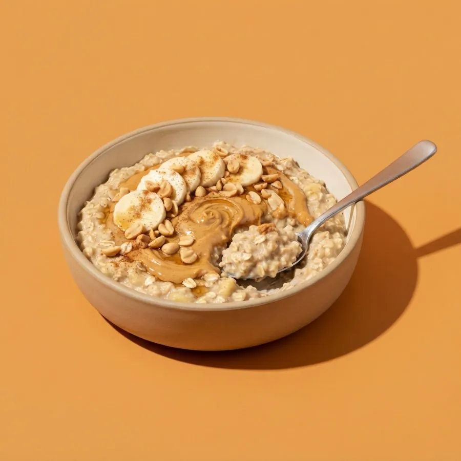 Peanut butter and banana porridge, photo 3