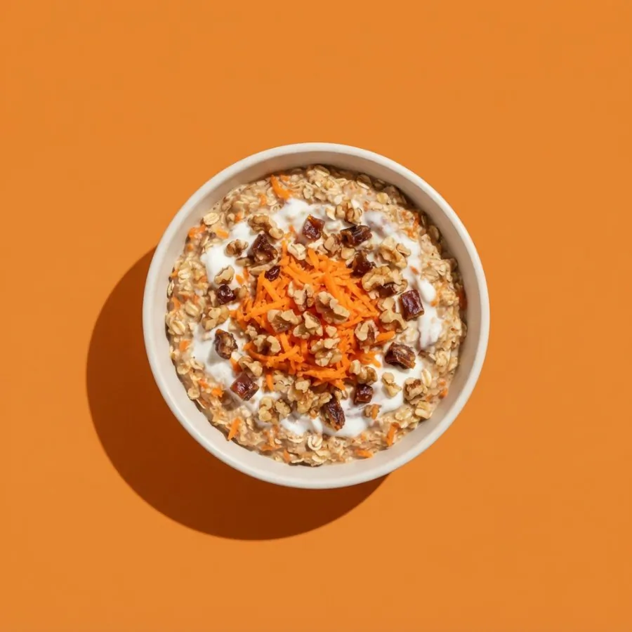 Carrot cake overnight oats