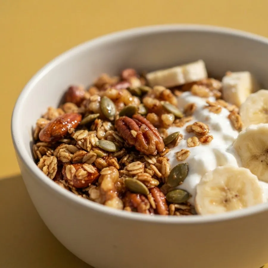 Maple nut granola with yogurt, photo 2
