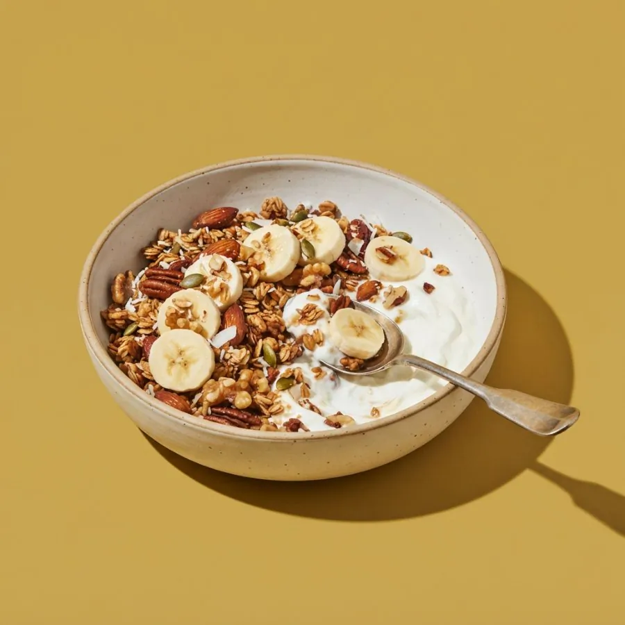 Maple nut granola with yogurt, photo 3