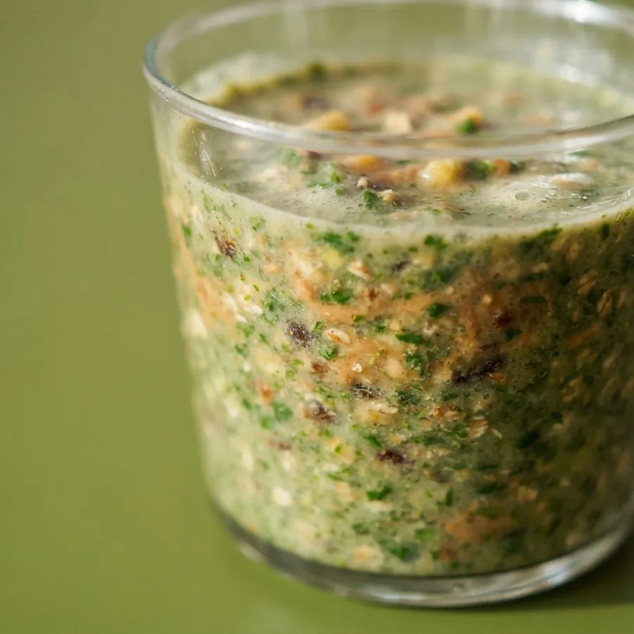 Spinach, banana and peanut butter smoothie, photo 2