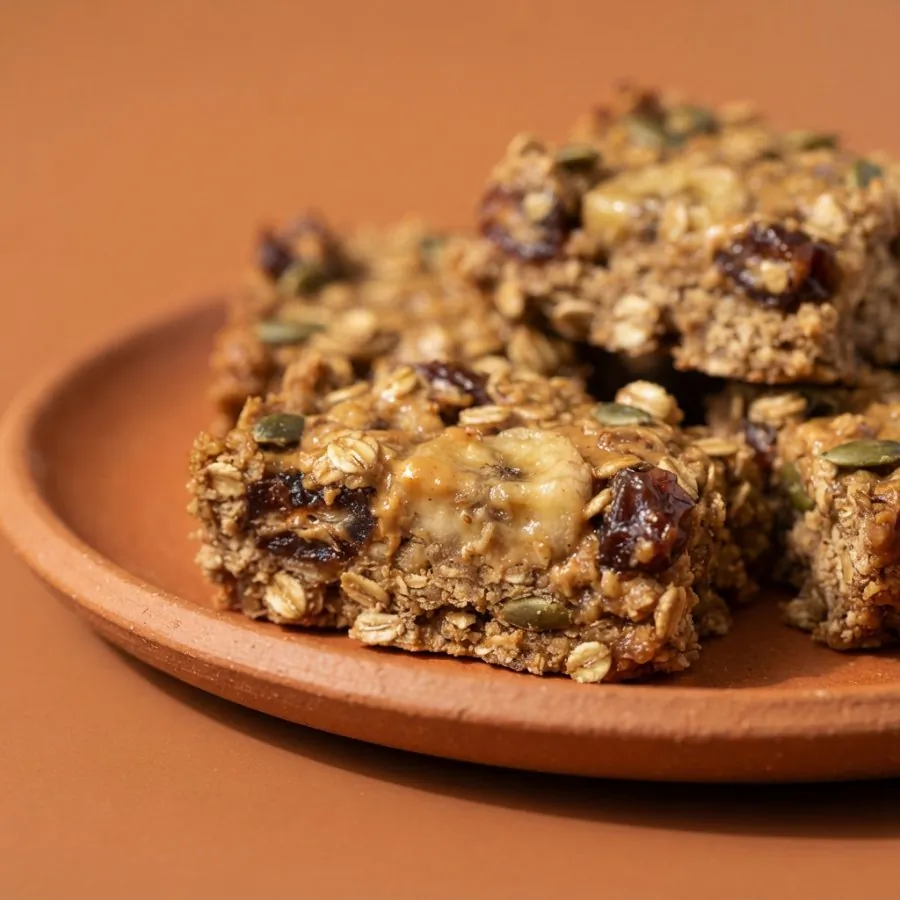 Banana and oat breakfast bars, photo 2