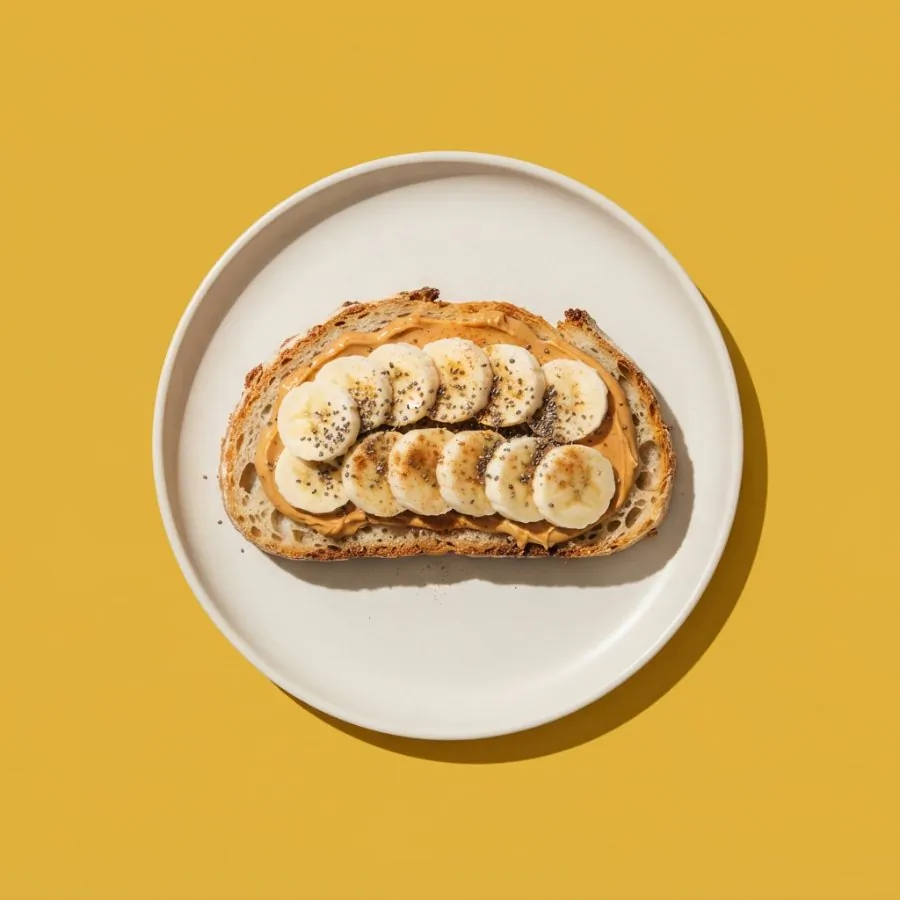 Peanut butter and banana toast