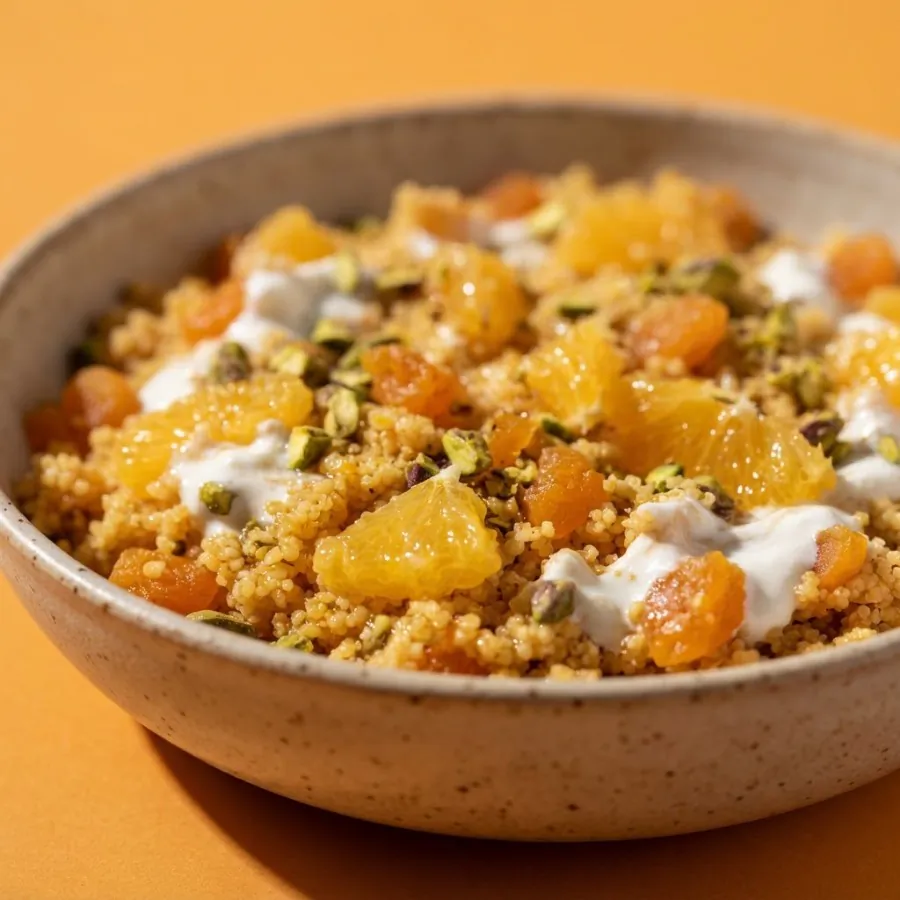 Orange and apricot breakfast couscous, photo 2