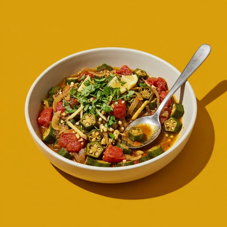 Okra and tomato curry, photo 3