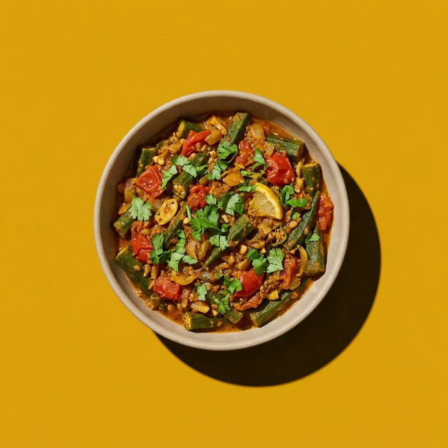 Okra and tomato curry