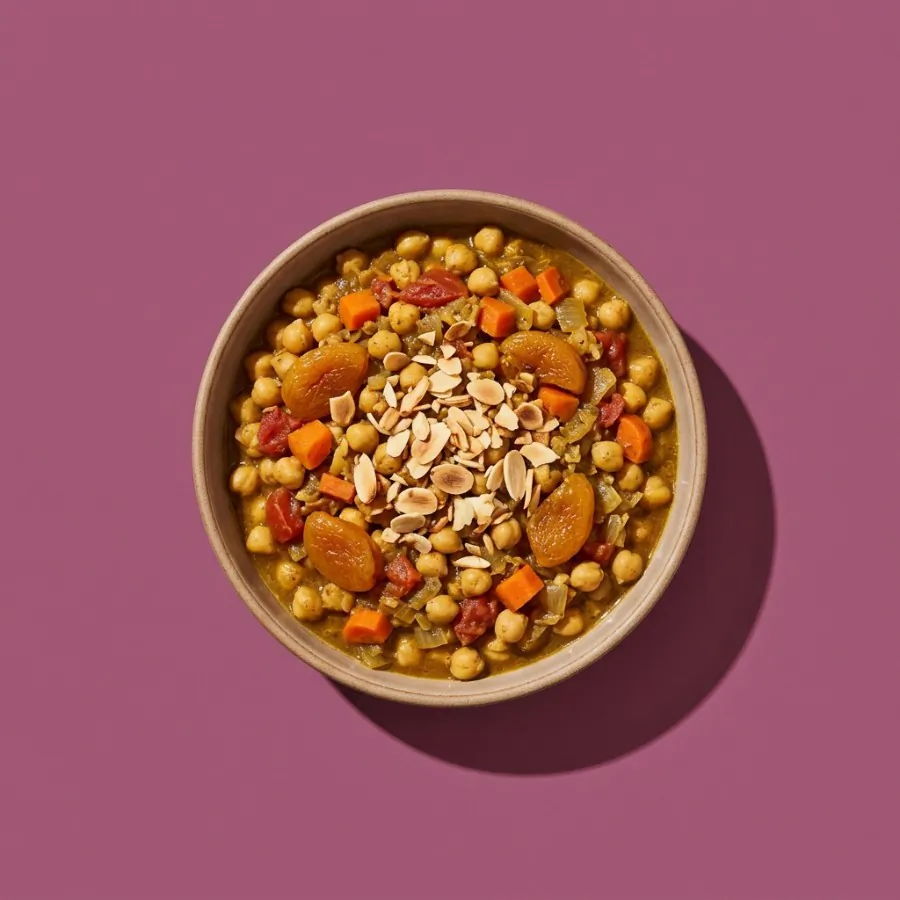 Curry di ceci e albicocche in stile Cape Malay