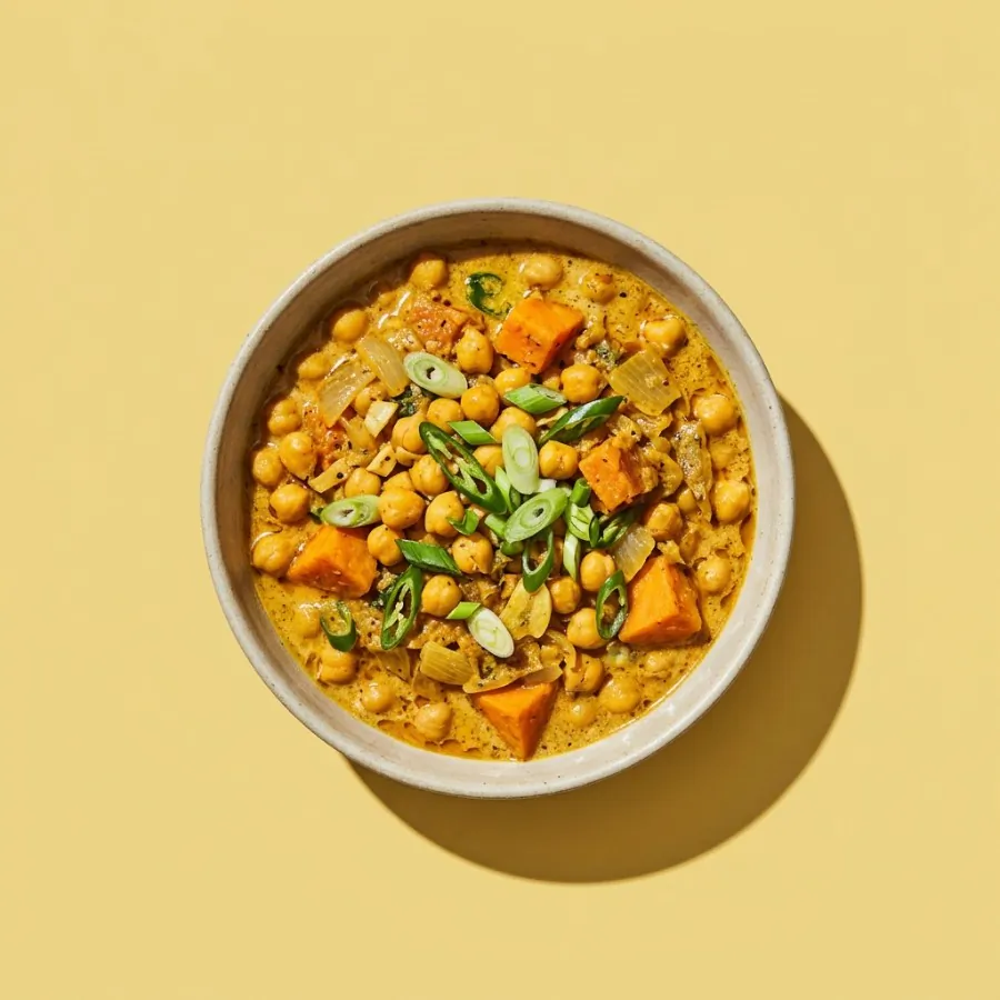 Caribbean-style chickpea curry