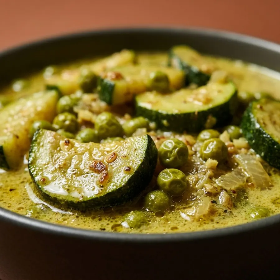 Courgette and pea coconut curry, photo 2