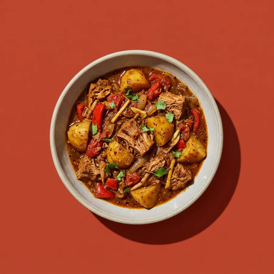 Jackfruit and potato balti