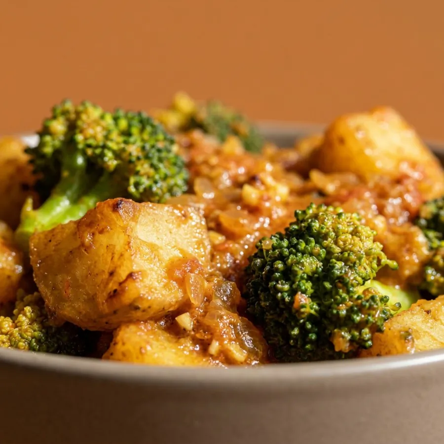 Curry di broccoli e patate, foto 2