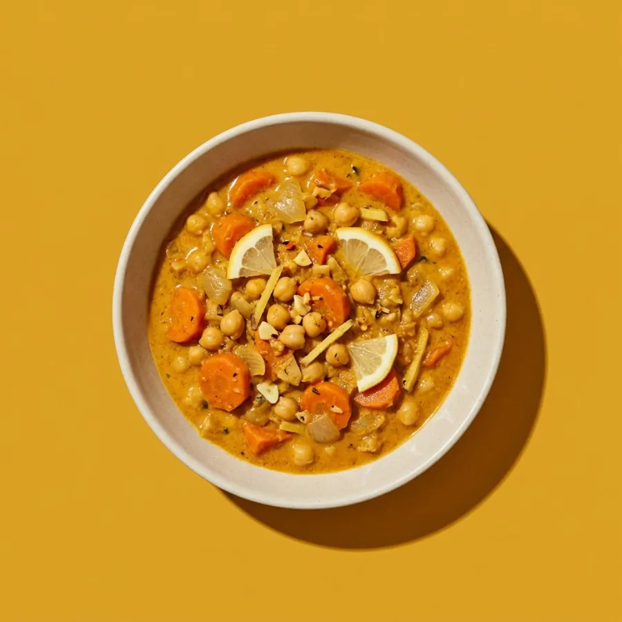 Carrot, ginger and coconut curry