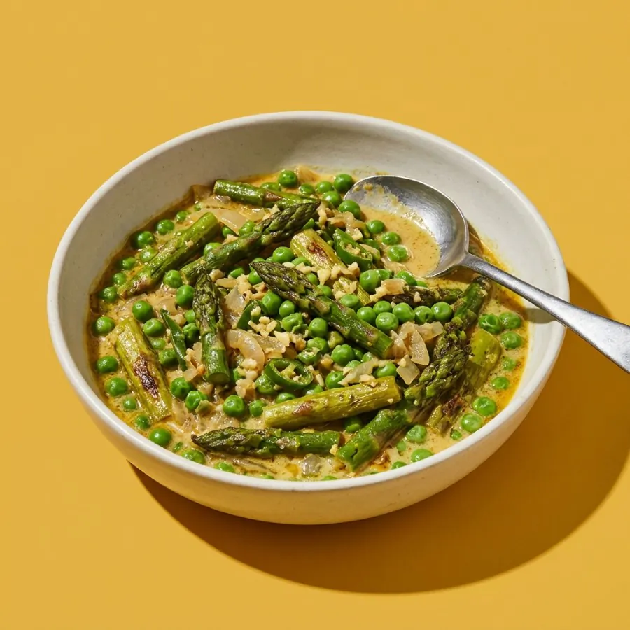Spring asparagus and pea curry, photo 3