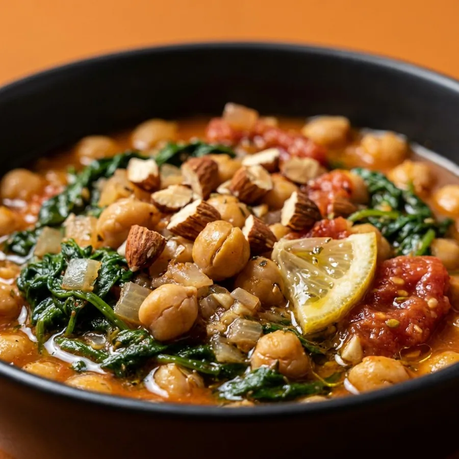 Spanish chickpea and spinach stew, photo 2