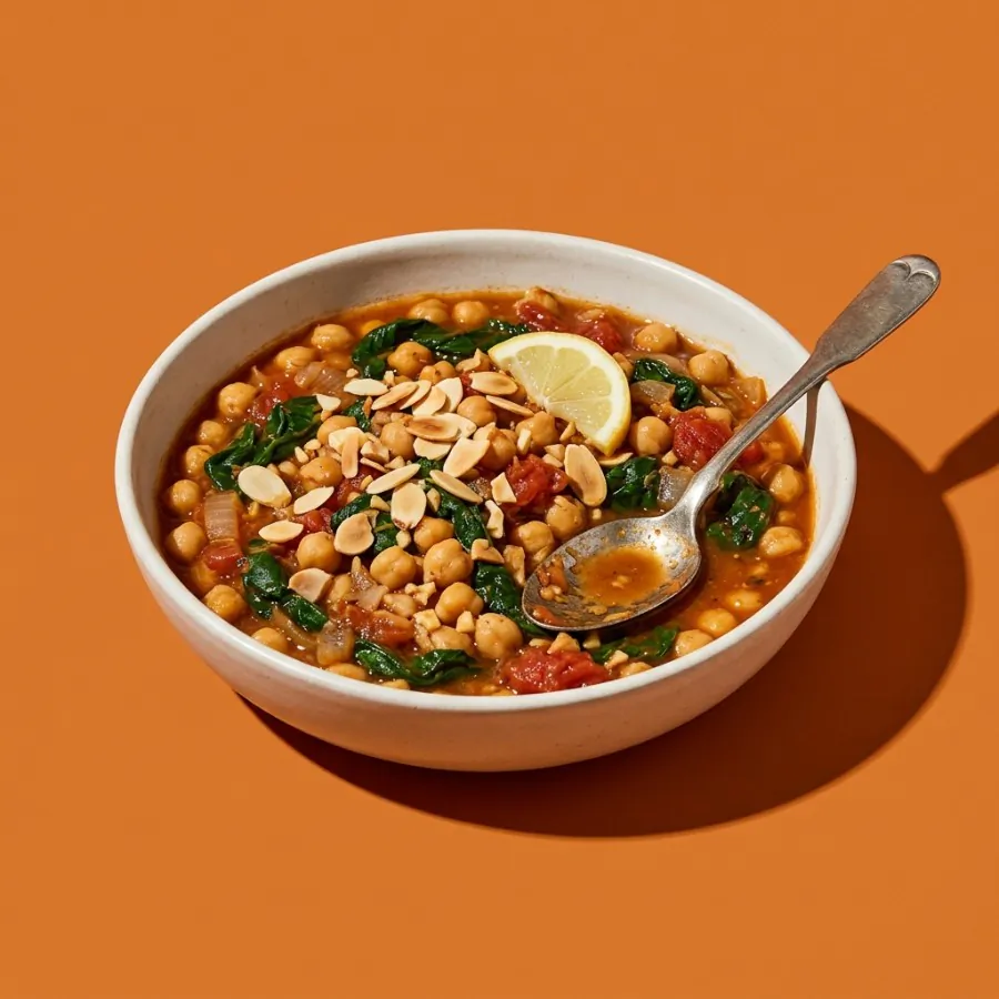 Spanish chickpea and spinach stew, photo 3