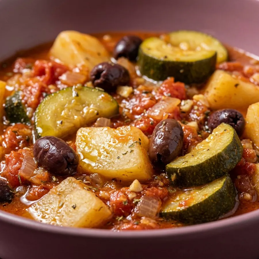 Greek potato and courgette stew, photo 2